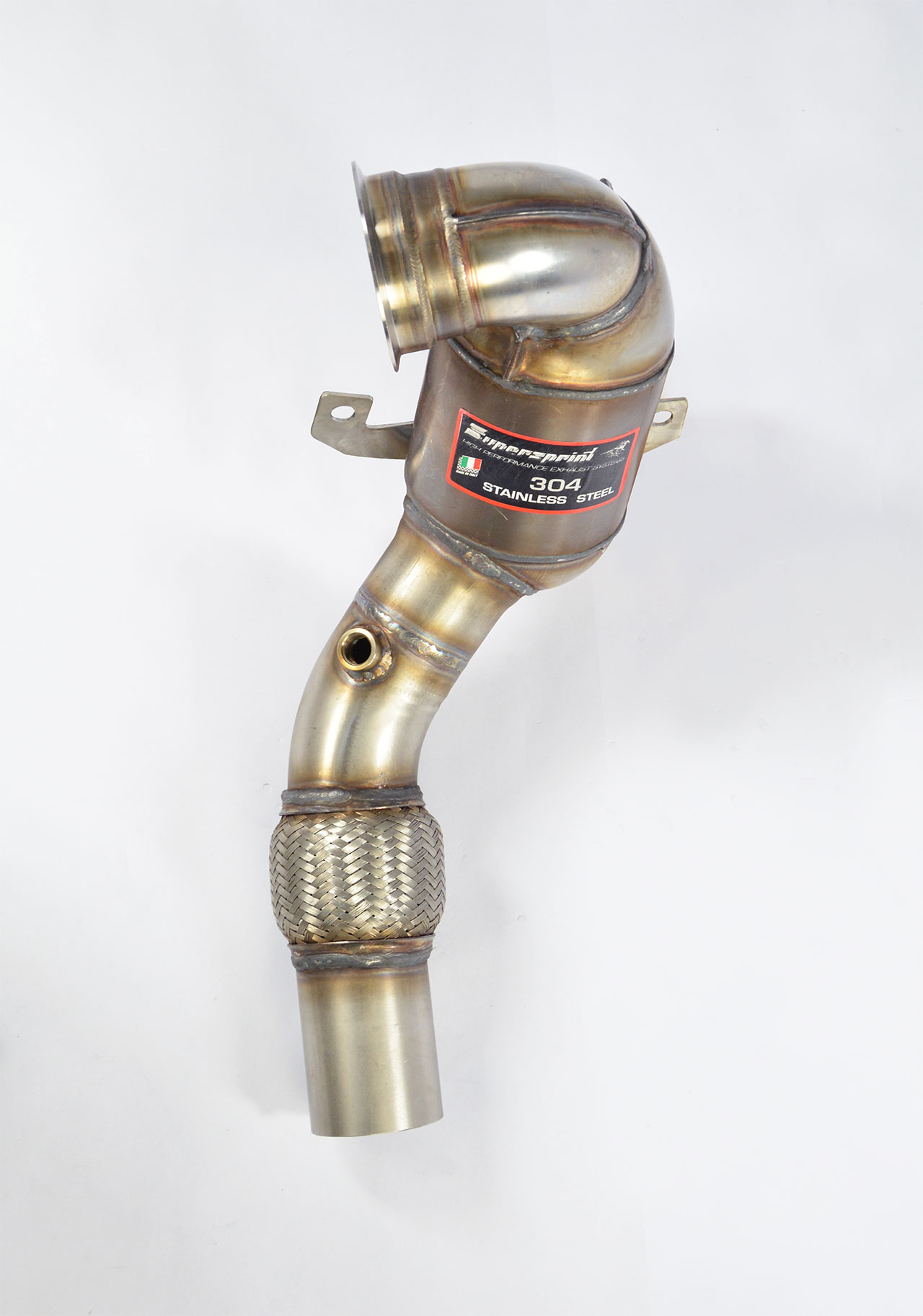 AUDI A3 8V QUATTRO 1.8 TFSi (180 Hp) 2013 -> 2015 Turbo downpipe kit + Metallic 200 CPSI catalytic c