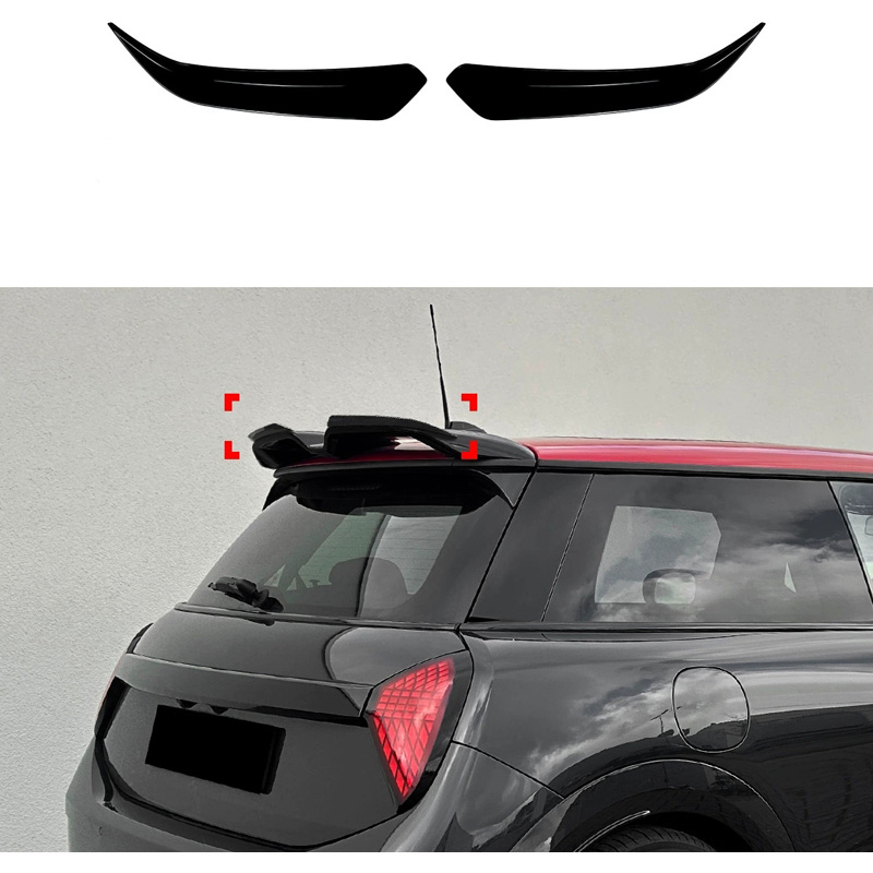 Roof spoiler (Spoiler Cap)  Mini F65/F66/J01 Cooper S JCW 2024- (ABS Glossy Black)