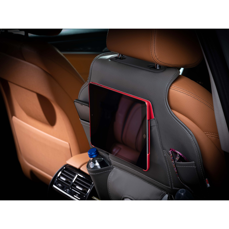 Universal Car Seat Organizer - Grey PVC leather
