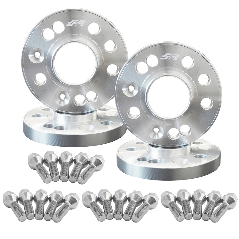 Simoni Racing Aluminium Wheel Spacer Kit - 2x12mm(FA) - 2x16mm(RA) (Hub 58,1mm) including wheel bolts -  Abarth, Fiat various