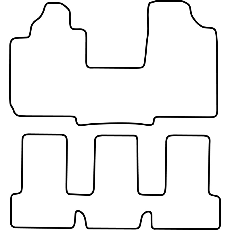 Set car mats  Fiat Multipla 1998-2007