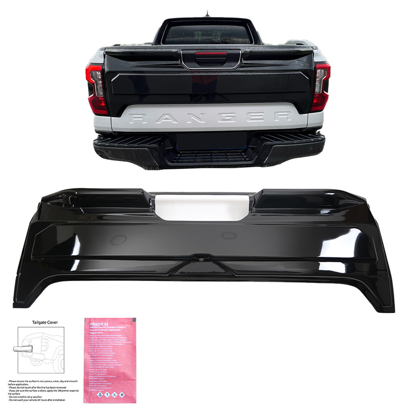 Tailgate Cover  Ford Ranger T9 2022- - Gloss black