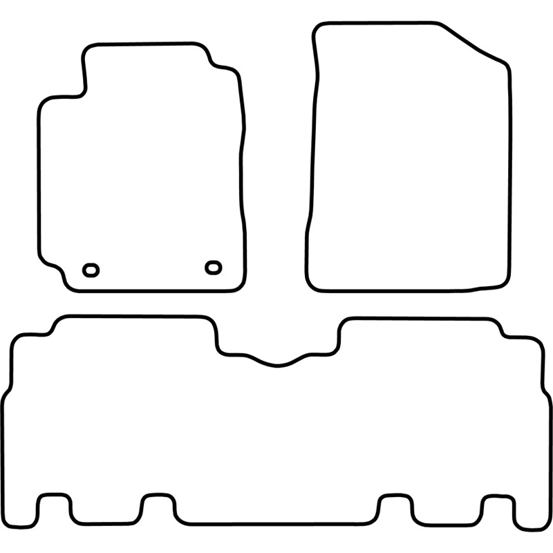 Set velour car mats  Toyota Yaris Verso 1999-2006