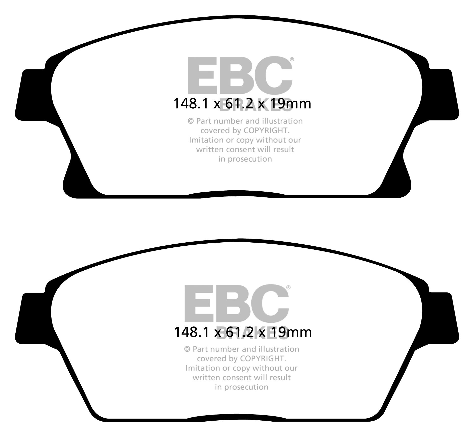 EBC Brakes OPEL Astra J 1.6 Turbo -180 2009-.. Remblokken voorzi