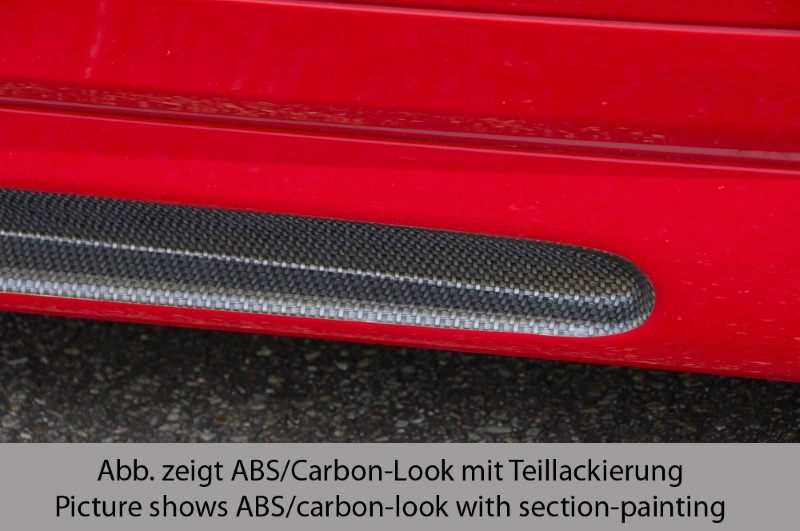 Sideskirts Opel Astra G 3-Doors ABS Carbon-look Rieger