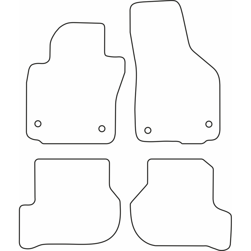 Set car mats  Seat Leon 2005-2008