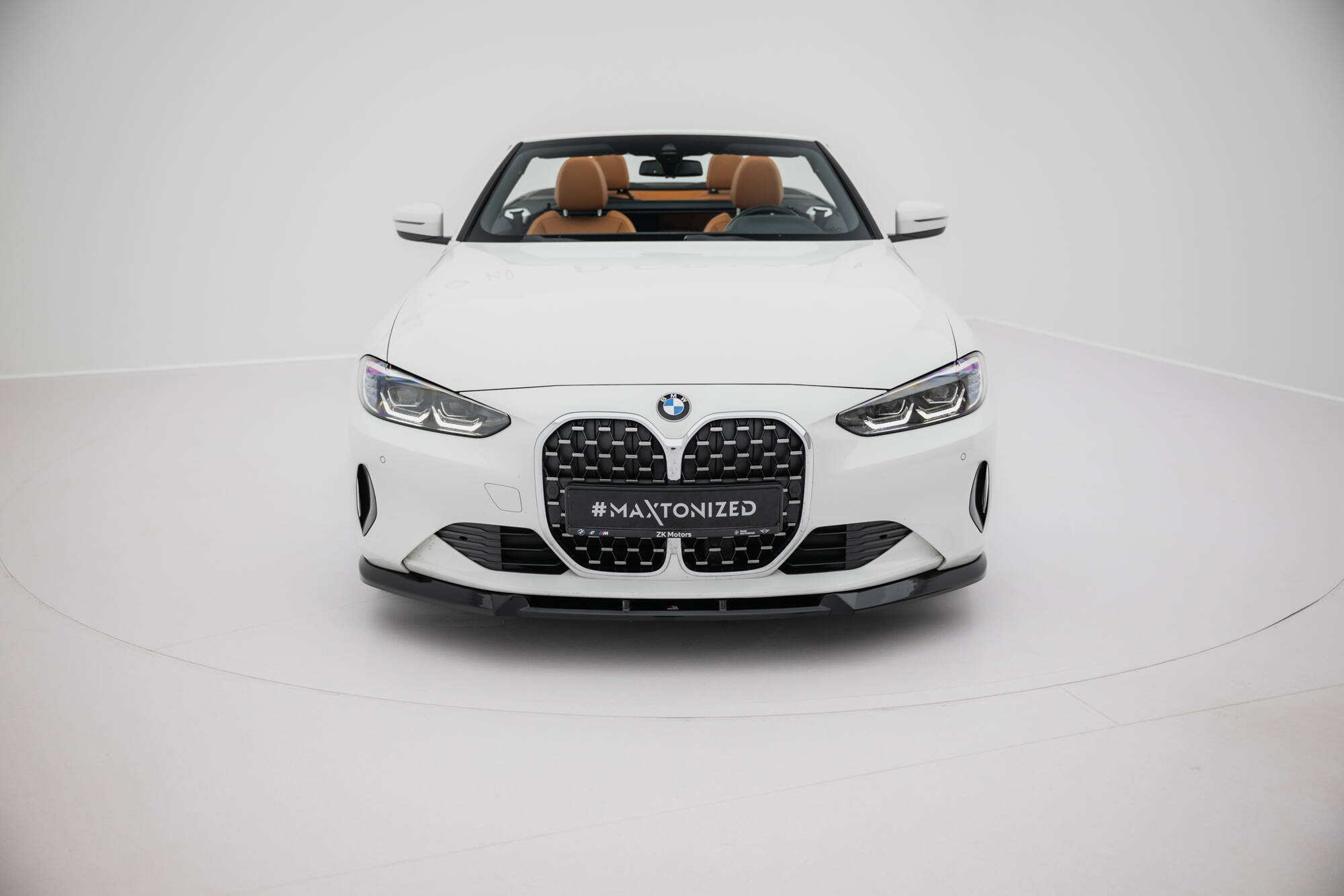 Voorspoiler passend voor BMW 4 Coupe / Cabrio G22 / G23 Maxton Glanzend zwart