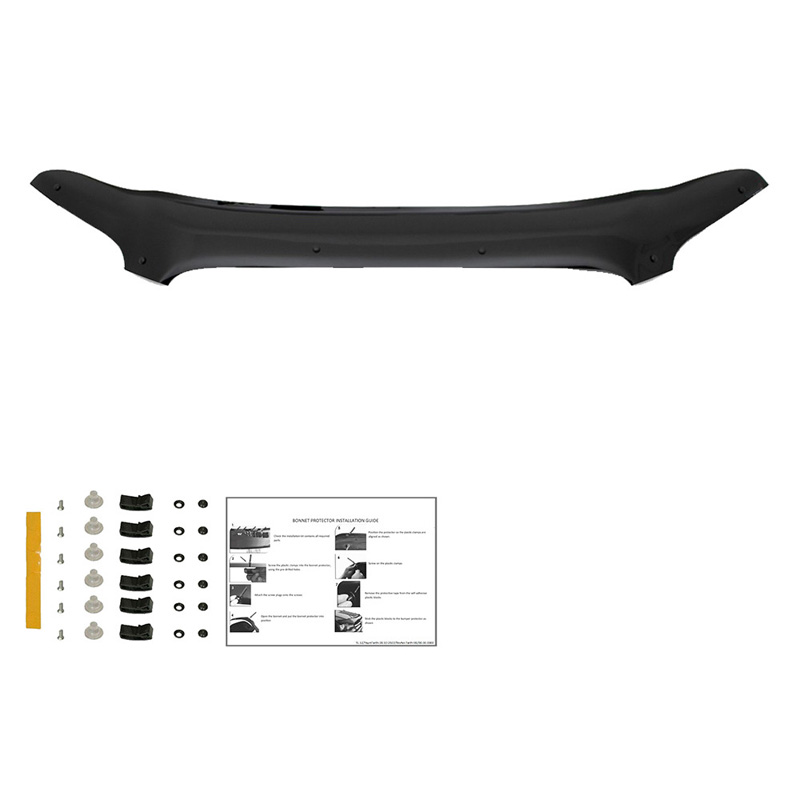 Bonnet Protector  Ford Transit MK8 Facelift 2019- - Gloss black