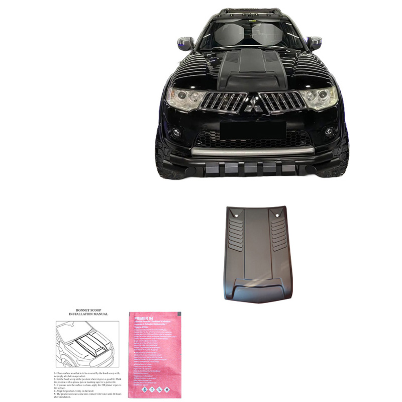 Bonnet Scoop  Mitsubishi L200 Triton 4 2007-2014 - Matt black