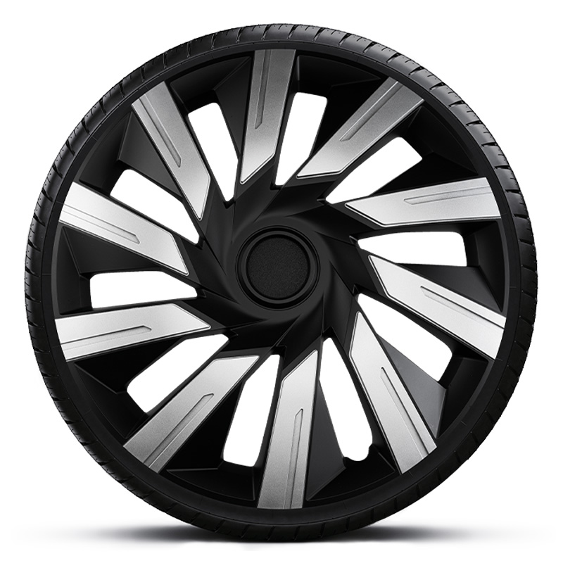 Set J-Tec wheel covers Tecna 14-inch silver/black