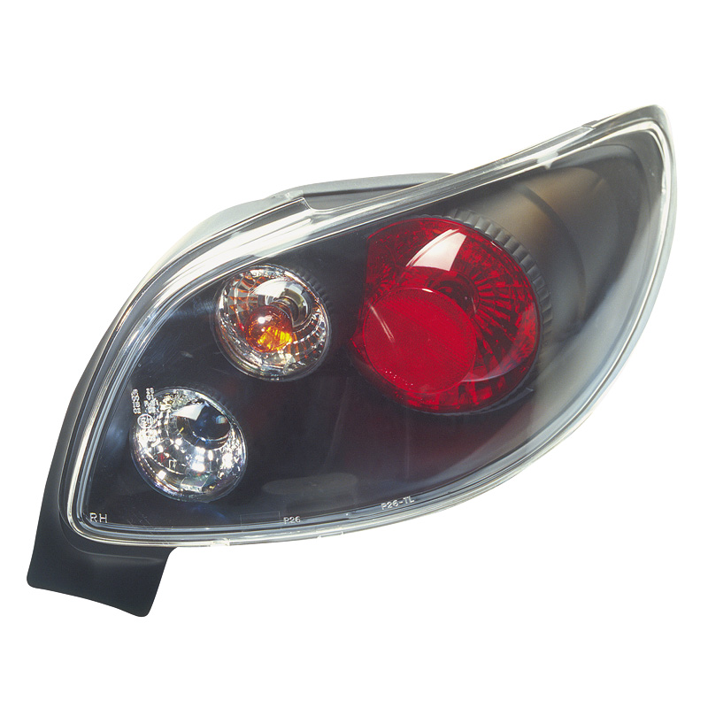 Set Tail Lights  Peugeot 206 CC - Black
