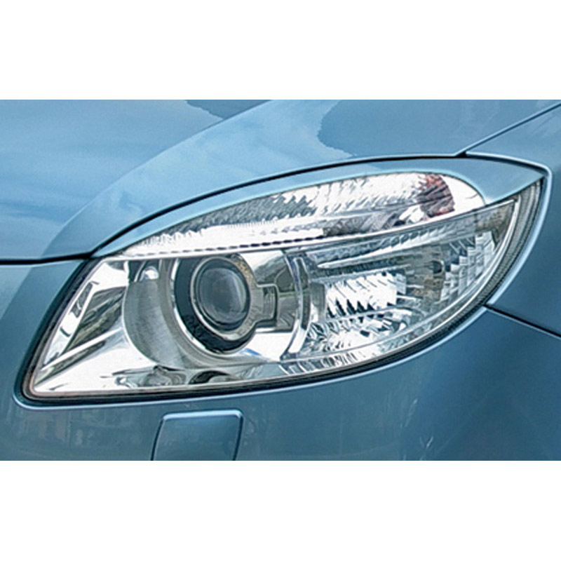 Head light spoilers  Skoda Fabia II 2007- (ABS)