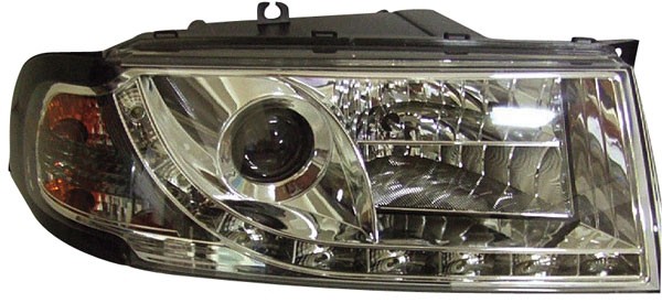 Headlights Skoda Octavia 01-04 Dayline Devil Eyes Chrome