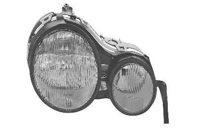 koplamp, H7+H7, pneum verstelb, links Mercedes E klasse, W210, 1