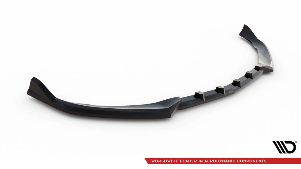 Voorspoiler passend voor Mercedes C63 AMG W205 Maxton Glans Zwart