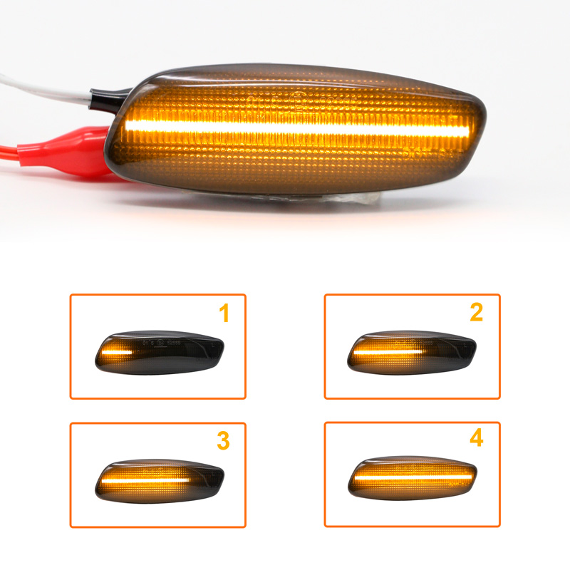 Set LED Side Indicators  Peugeot various models - Smoke - incl. Dynamic Running Light