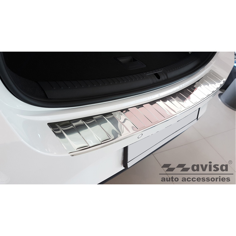 Stainless Steel Rear bumper protector  Seat Leon IV ST Sportstourer incl. FR & Cupra Leon Sportstourer 2020-2024 & FL 2024- 'Ribs'