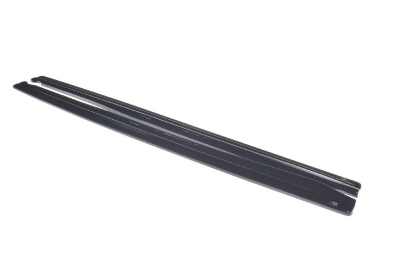 Zijskirts passend voor Audi RS4 B9 Maxton Glans Zwart