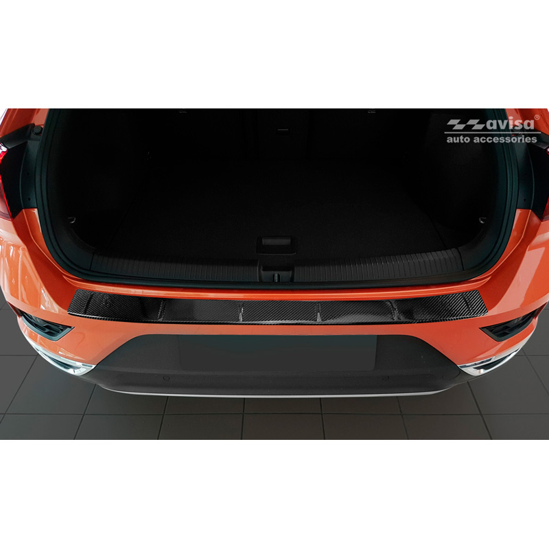 Real 3D Carbon Rear bumper protector  Volkswagen T-Roc 2017-2022 & Facelift 2022- incl. Cabrio