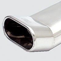 Muffler duplex Honda CRX 1987-1992 RVS eindstuk 145x75mm DTM