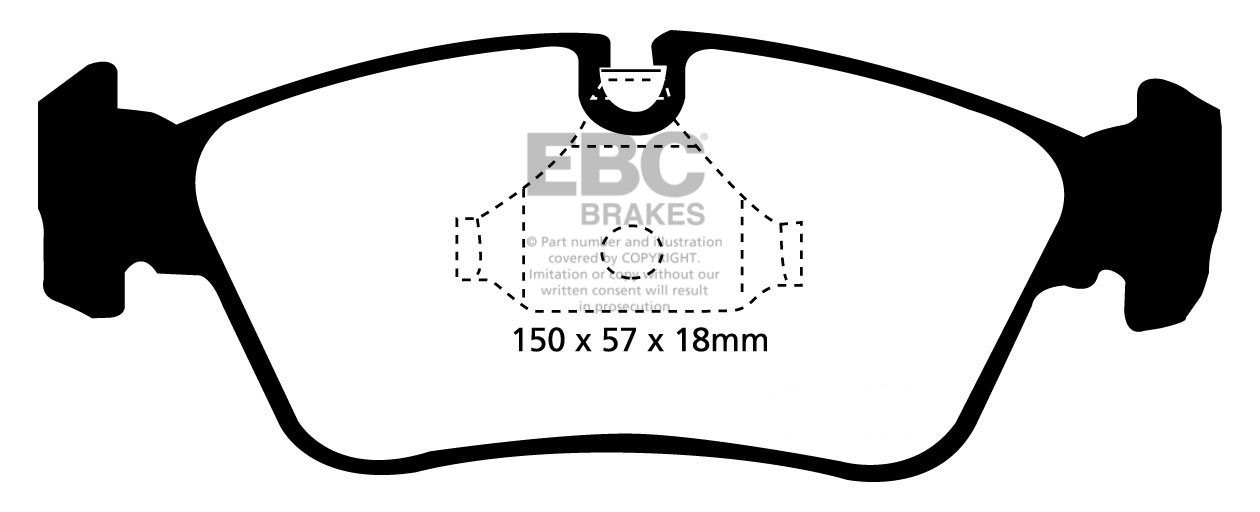 EBC Brakes BMW Z3 2.2 2000-2003 Remblokken voorzijde