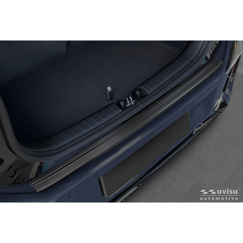 Avisa Stainless Steel Rear Bumper Protector  Kia Picanto III Facelift 2024- - Matt Black
