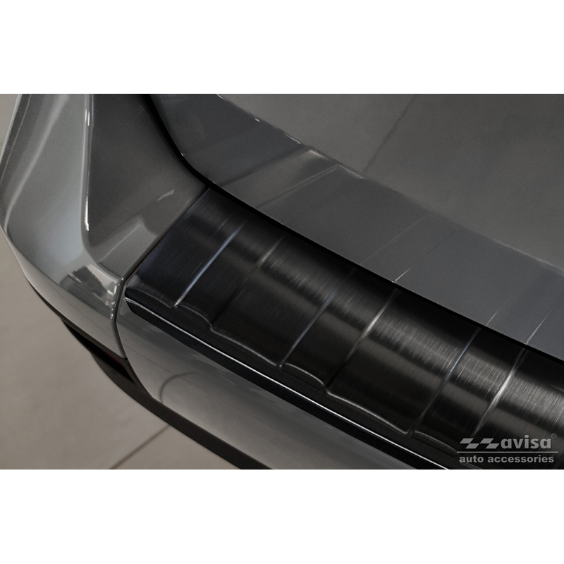 Black Stainless Steel Rear bumper protector  Mercedes Citan (W420) Box/Tourer 2021- 'Ribs'