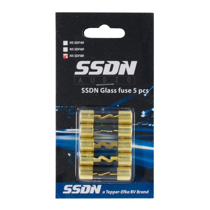 SSDN 80 Ampère AGU fuse in bulk - 5 pieces - in blister