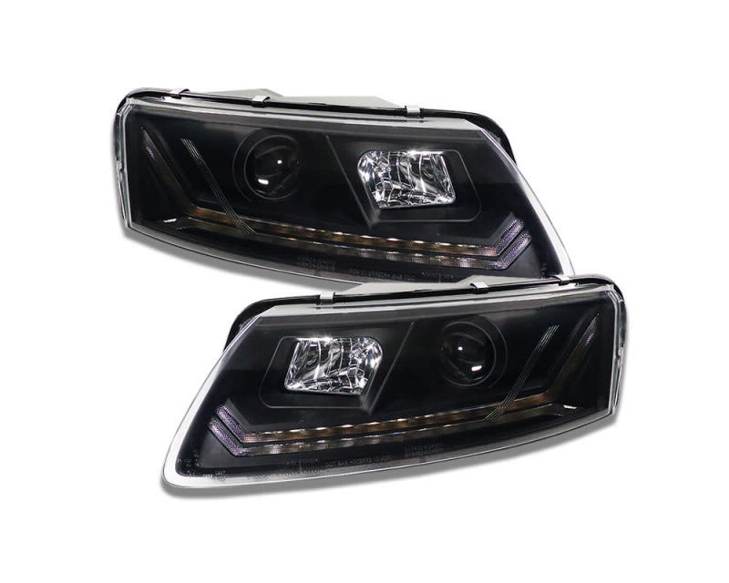 Headlights Audi A6 4F 04-08 Tube Dynamic LED black