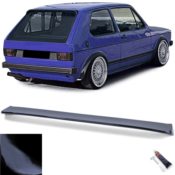 Achterklep Spoiler passend voor VW Golf 1 74-85 Glans Zwart