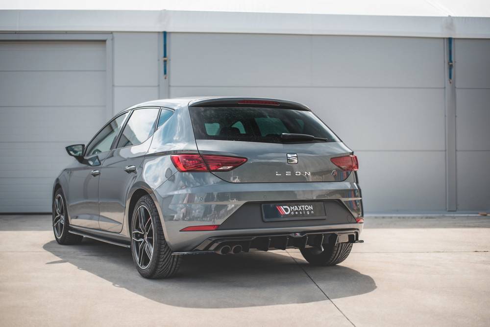 Diffuser passend voor Seat Leon Mk3 FR Facelift Glans Zwart