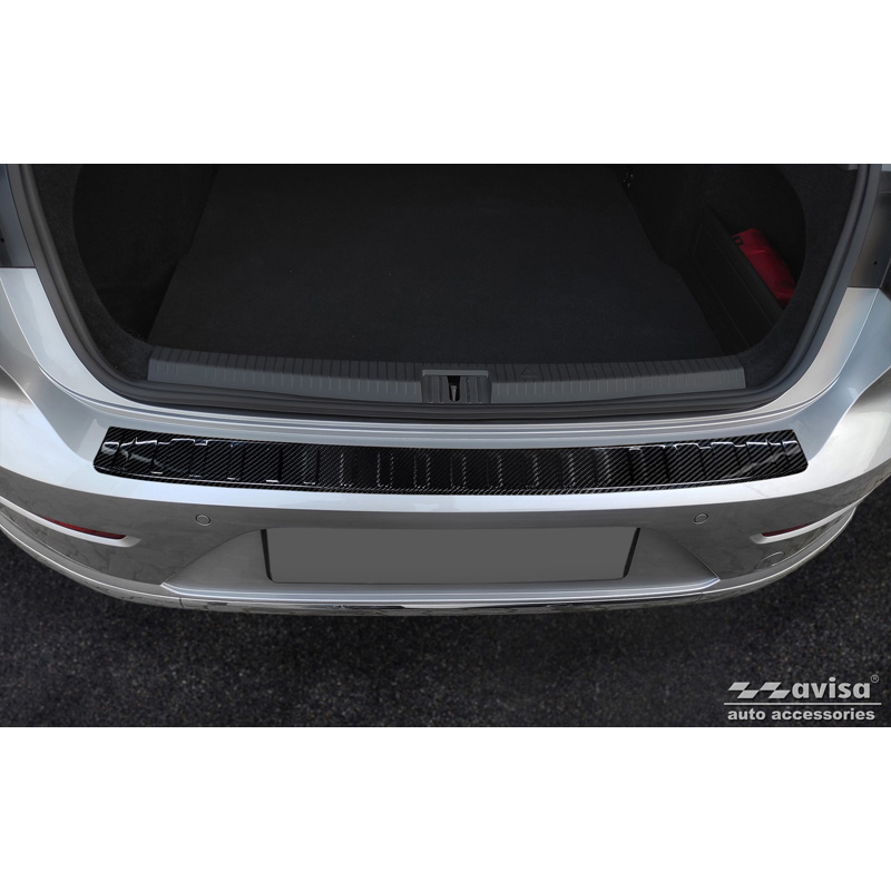 Real 3D Carbon Rear bumper protector  Volkswagen Arteon Shooting Brake incl. eHybrid 2020- 'Ribs'