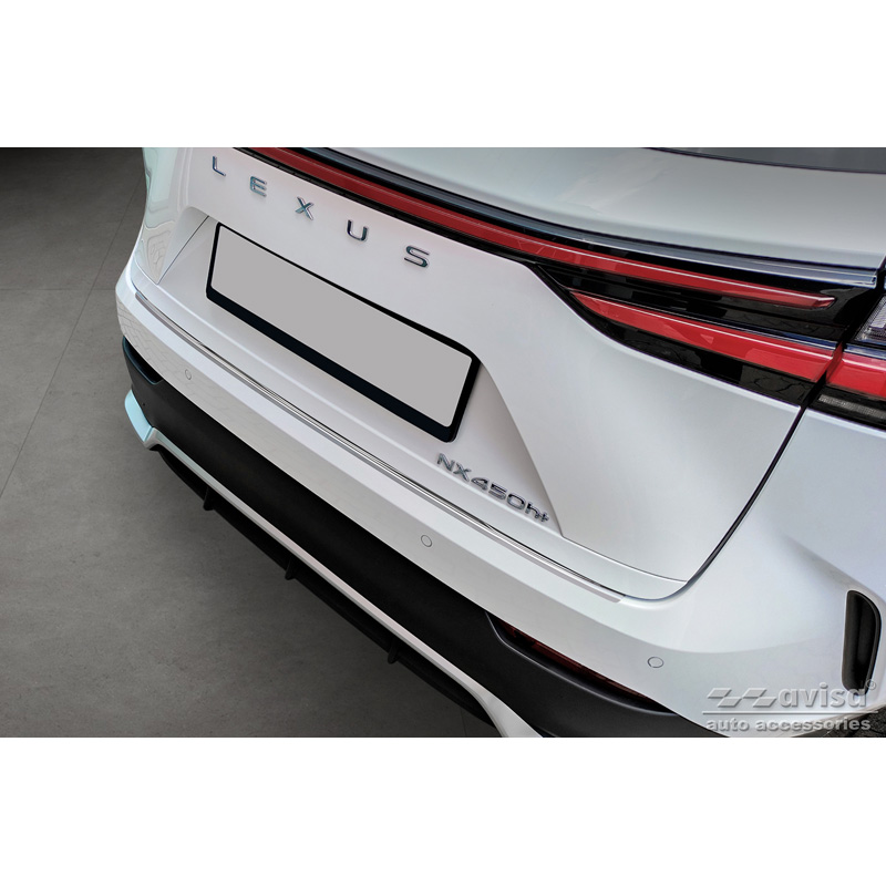 Stainless Steel Rear bumper protector  Lexus NX II 2021- 'Lines'