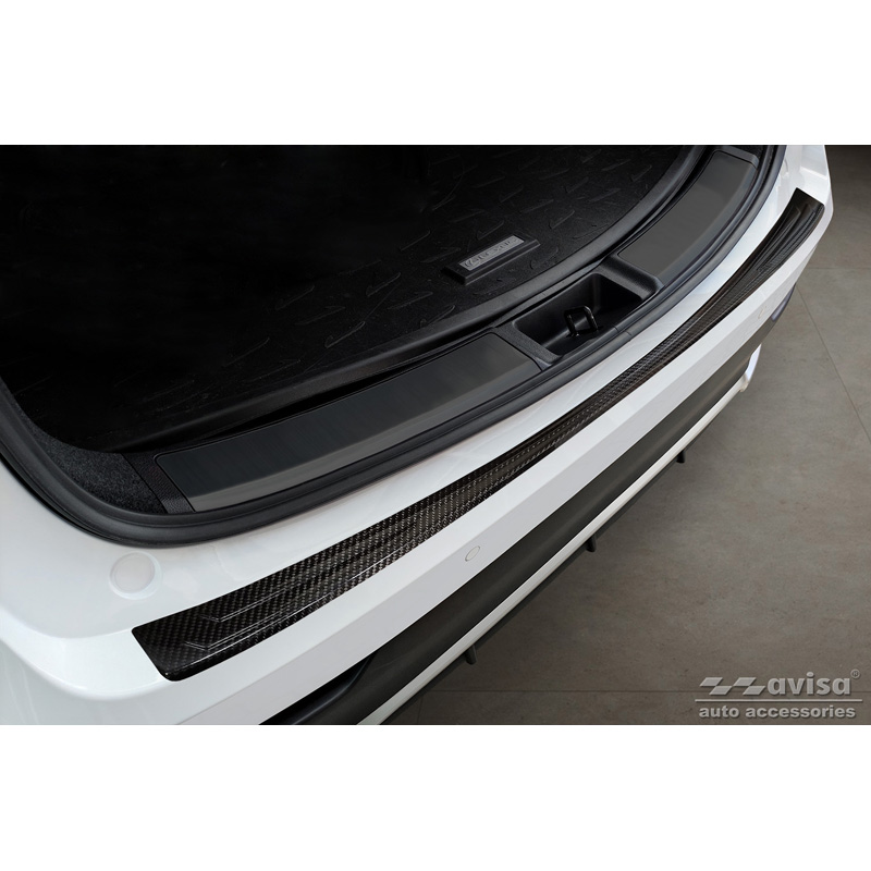 Real 3D Carbon Rear bumper protector  Lexus NX 2021- 'Ribs'