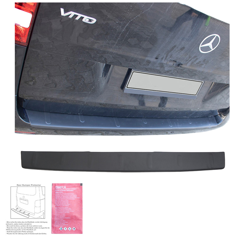 Rear Bumper Protector  Mercedes Vito W447 2014- - Matt black