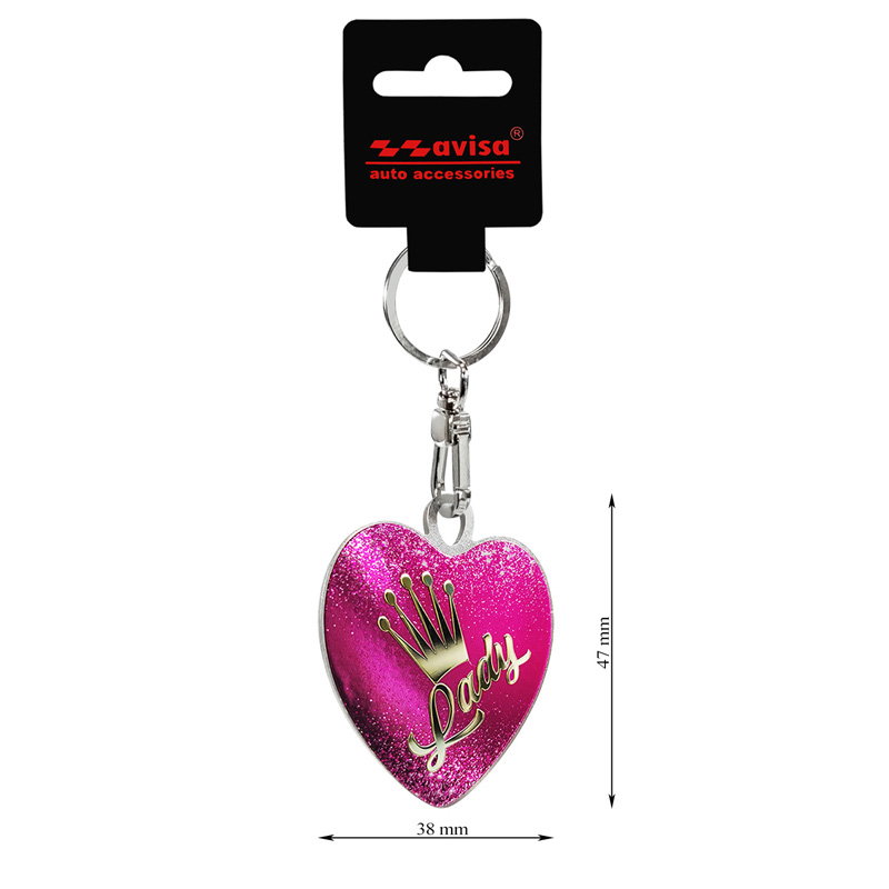 Stainless steel key chain - Lady Heart