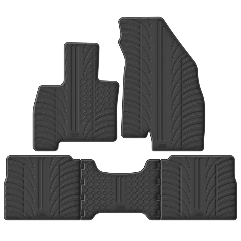 Gledring Rubber car mats set  Jaecoo 7 SHS (PHEV) 2024- (T profile 5-pieces + mounting clips)