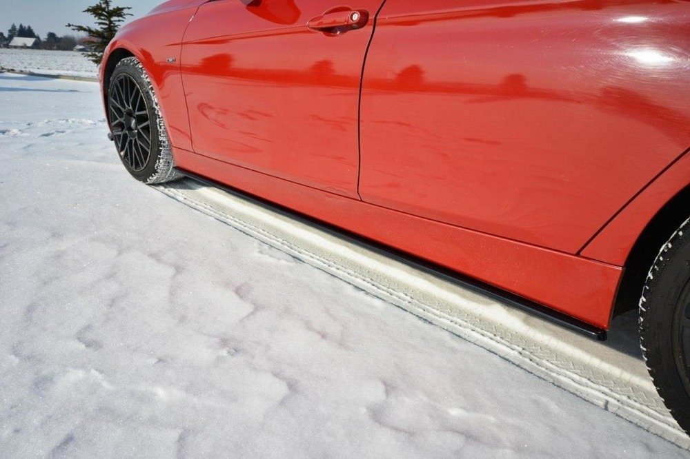 Zijskirts Diffuser passend voor BMW 3 Serie F30 11-15 Glossy Black