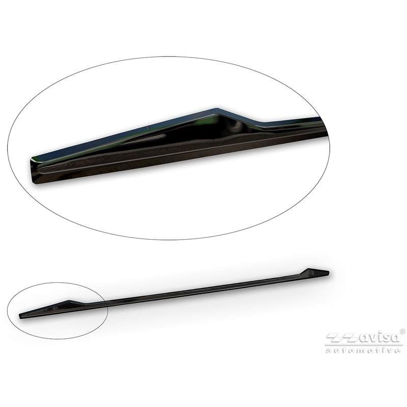 Avisa Black Chrome Stainless Steel Tailgate Trim  Volkswagen Touran (5T1) R-Line 2015-