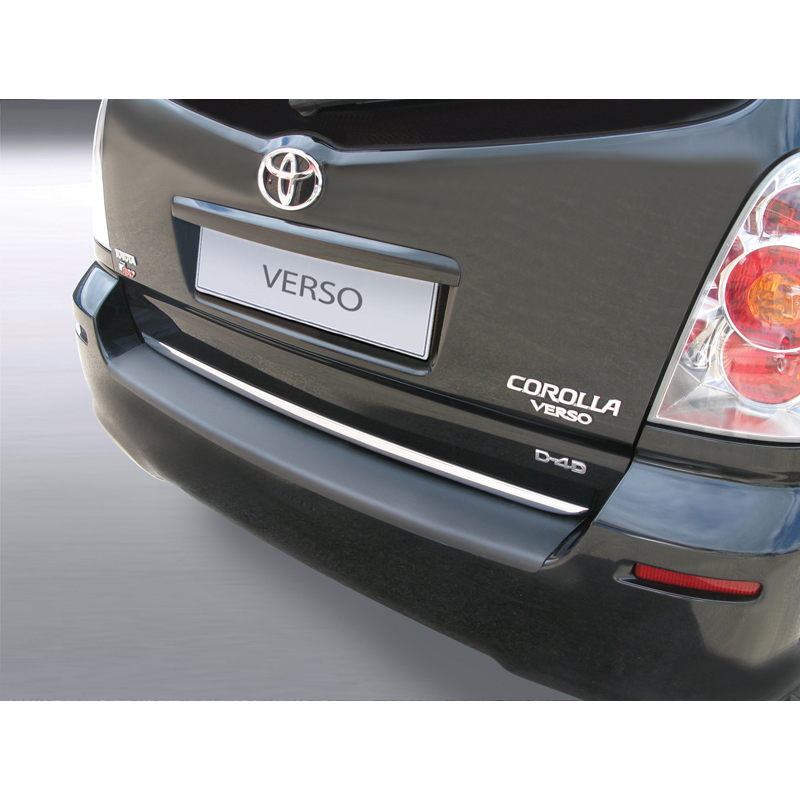 ABS Rear bumper protector  Toyota Corolla Verso 5 doors 2004-2009 Black