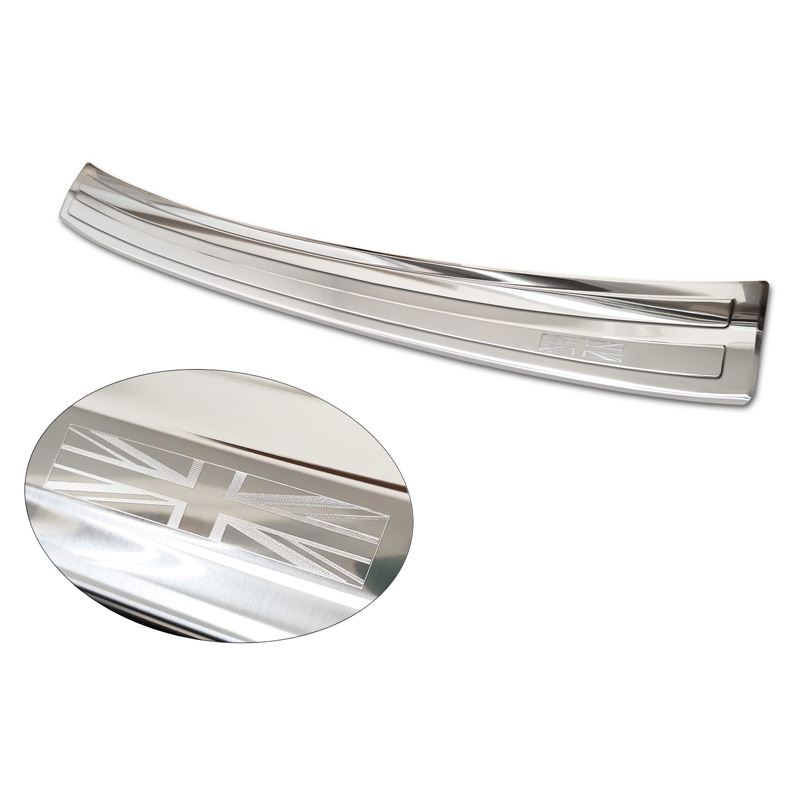 Stainless Steel Rear bumper protector  Mini Countrymann F60 FL 2020-2023 'British Flag'