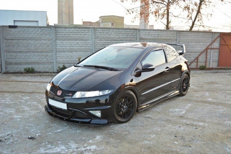 Voorspoiler Honda Civic VIII Type R GP Glanzend Zwart