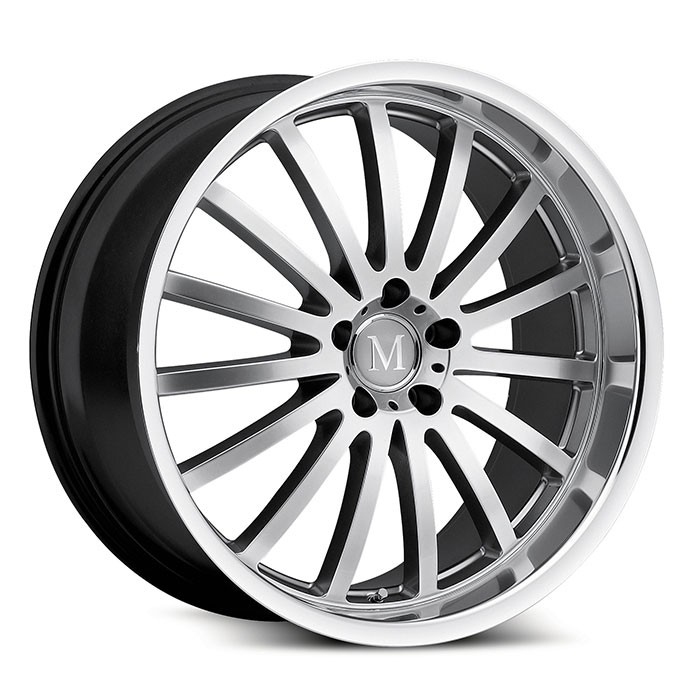Velgen Mandrus Millenium 20x9 5x112 ET42 Zilver + Machined Rand