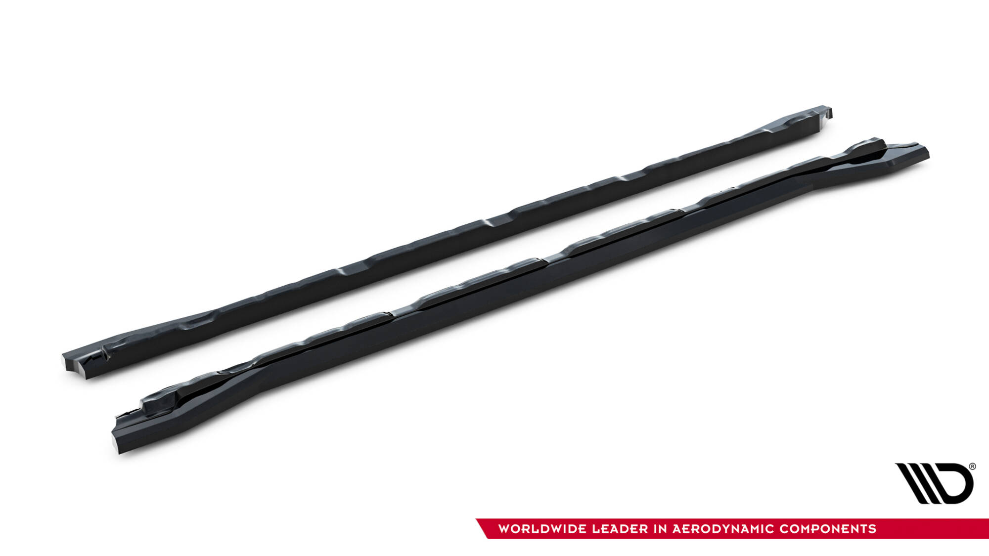 Zijskirts passend voor Volkswagen Atlas R-Line MK1 Facelift 2 Maxton Glanzend zwart