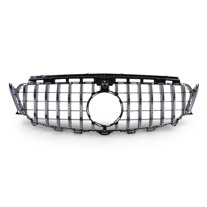 Grill passend voor Mercedes Benz E-Class W213 S213 C238 (2016+) GT-R Panamericana Design Chroom met 360 Camera