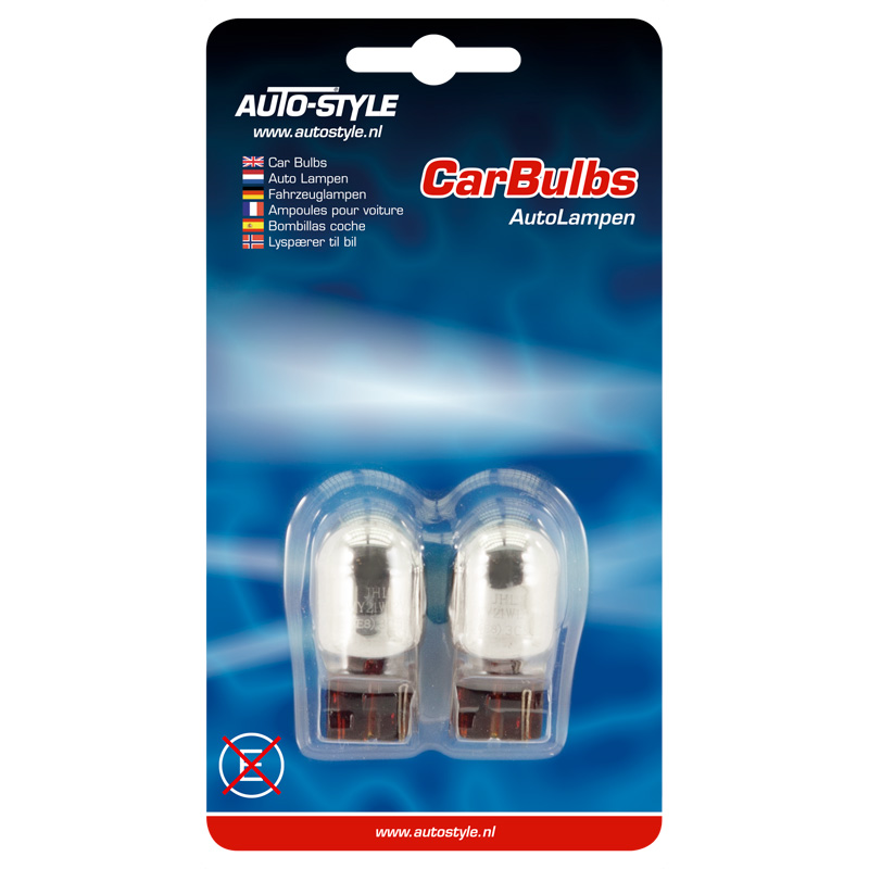 T-20 (WY21W) Bulbs 21W/12V Amber ChromeCoated, set of 2 pieces