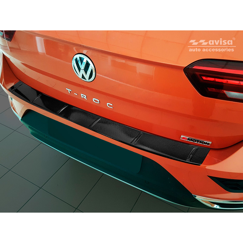 Real 3D Carbon Rear bumper protector  Volkswagen T-Roc 2017-2022 & Facelift 2022- incl. Cabrio
