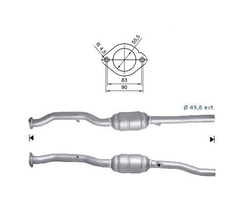 VW GOLF V 1.6i 16V FSI 1598 cc 85 Kw / 116 cv BAG Magnaflow CAT