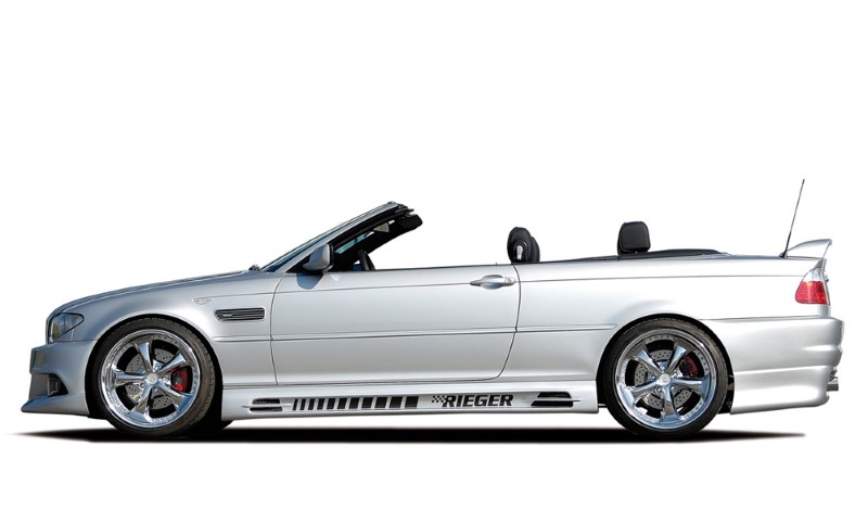 Sideskirts passend voor BMW E46 alle modellen ook M3 with 2 schacht and 2 uit
