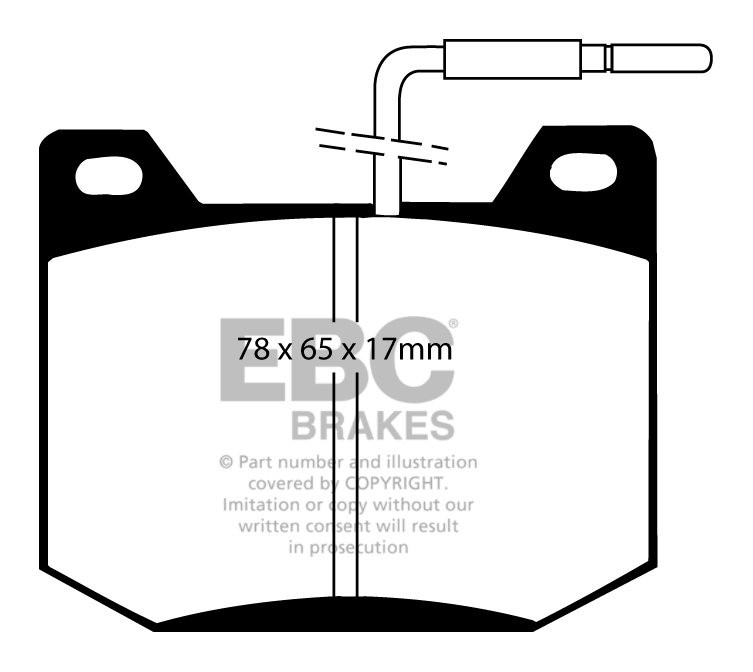 EBC Brakes CHRYSLER (EU) 160 1.6 72-79 Remblokken voorzijde